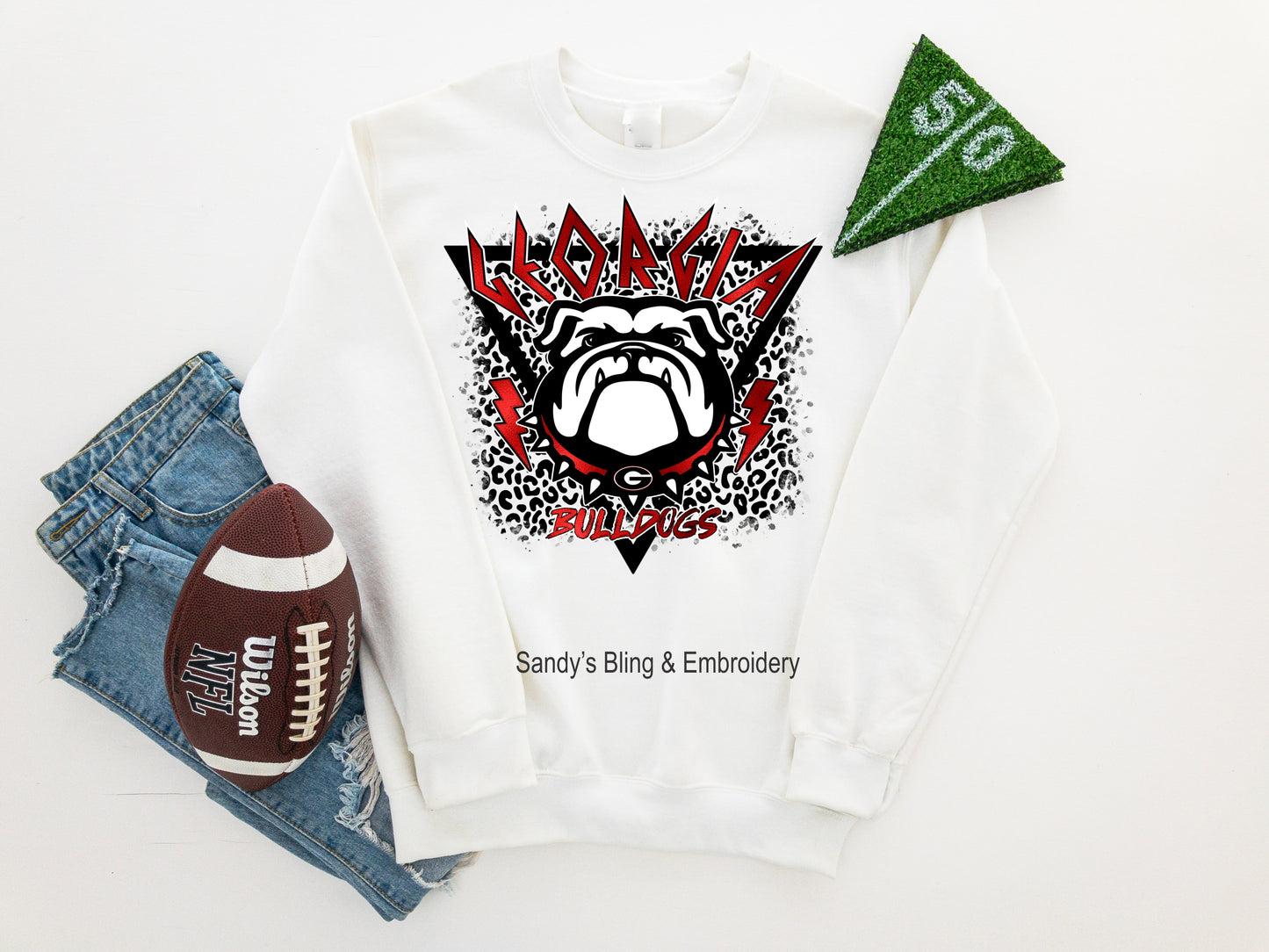 Georgia Dog Leopard Sweatshirt