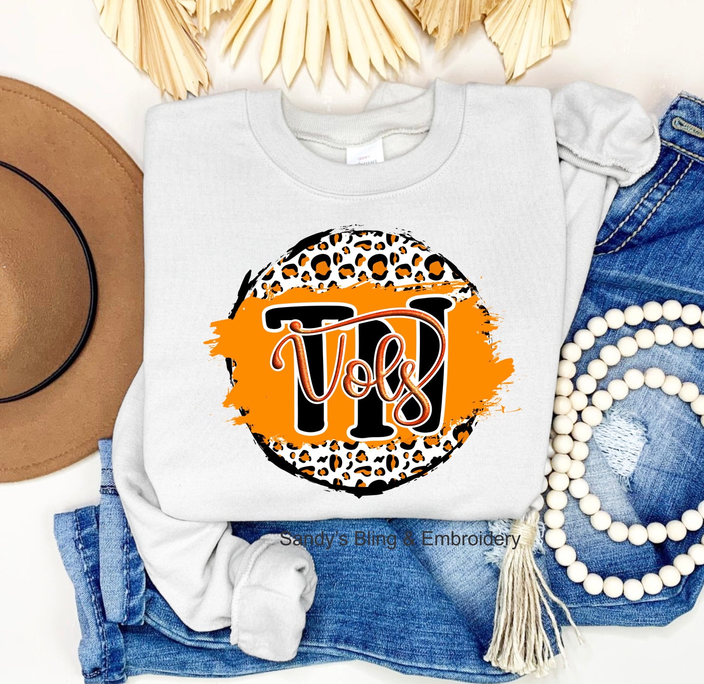 Adult Leopard TN Vols Sweatshirt