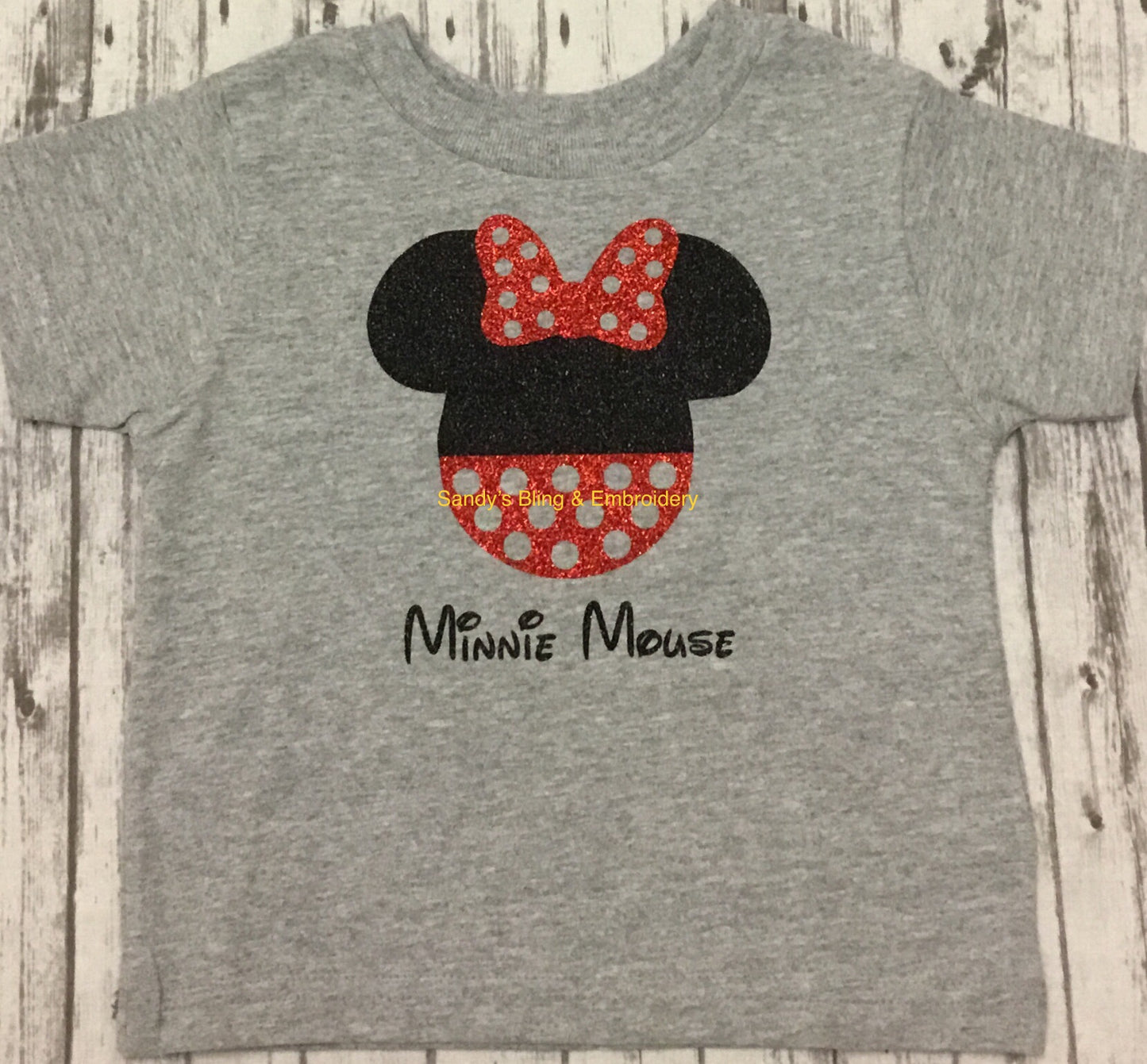 Toddler Minnie Mouse T-shirt - Sandy's Bling & Embroidery