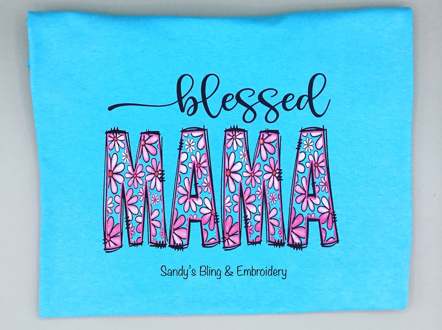 Blessed Mama Floral T-shirt