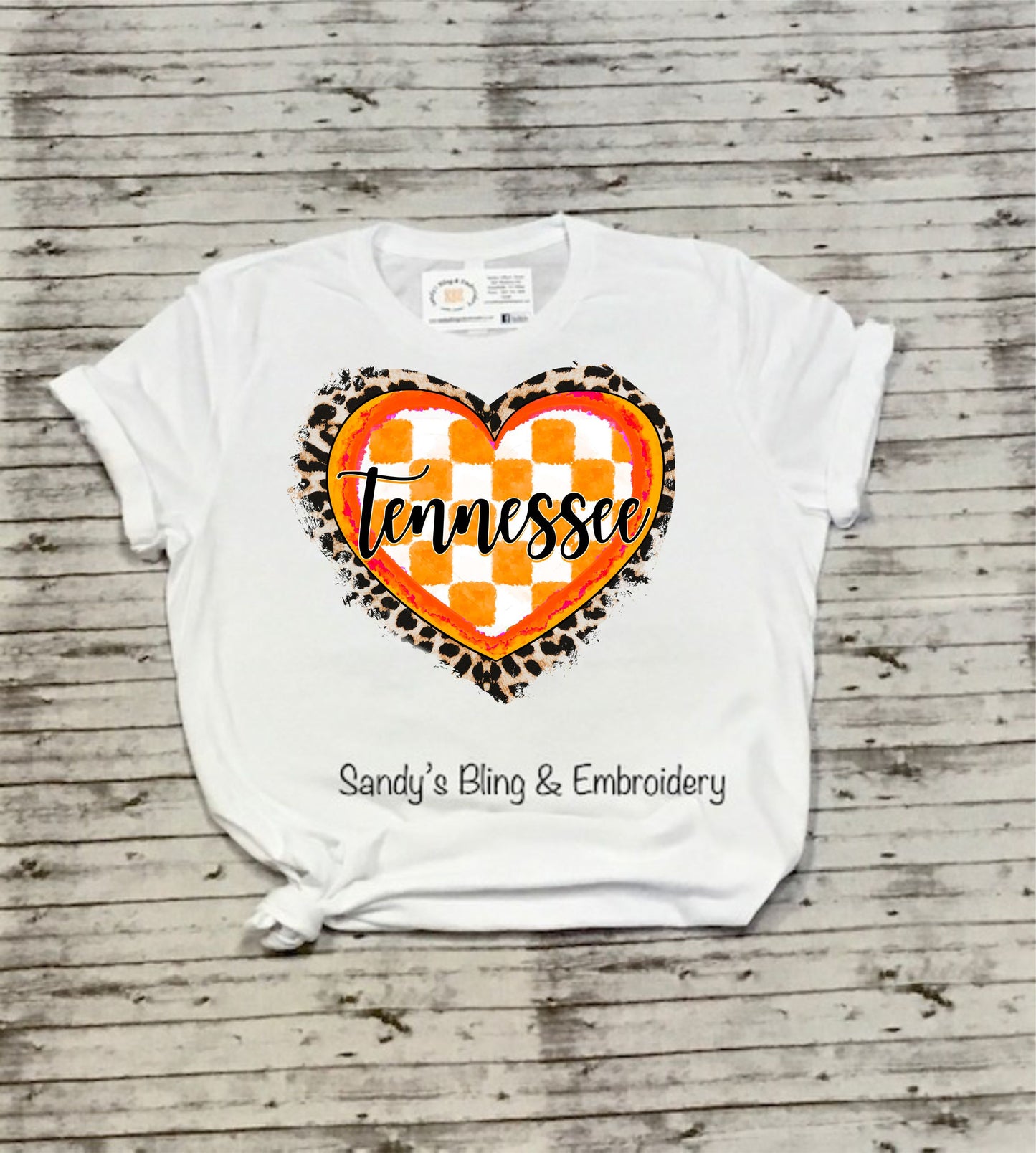 Tennessee Heart Leopard T-shirt